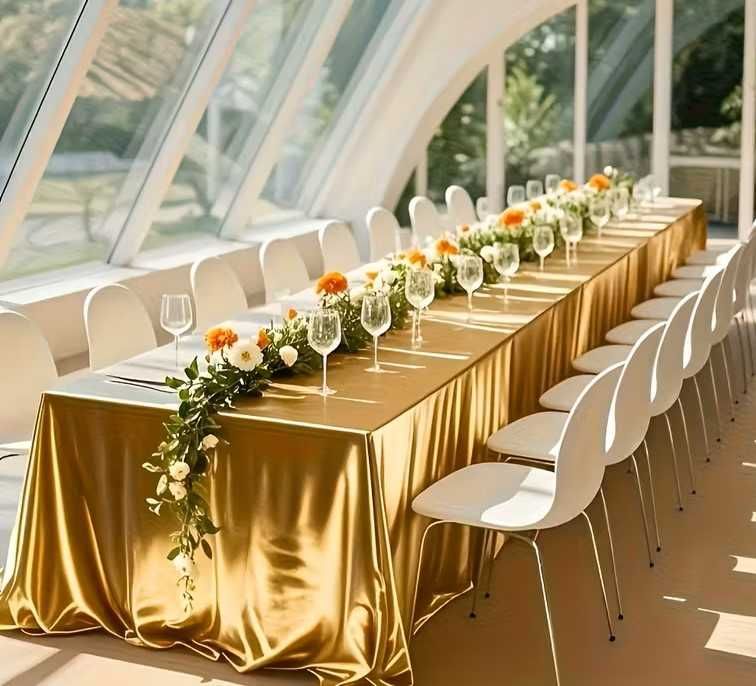 Fata de masa din satin