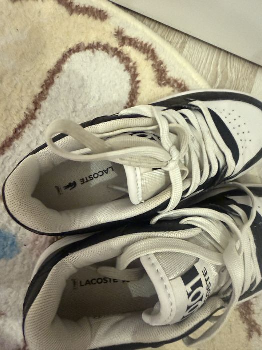 Кожаные кросовки  Lacoste детские