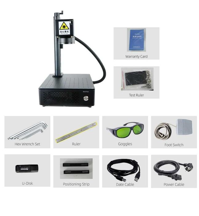 Fiber Laser 1064nm 20W 30W 50W 6200лв лазер лазерно гравиране маркиран