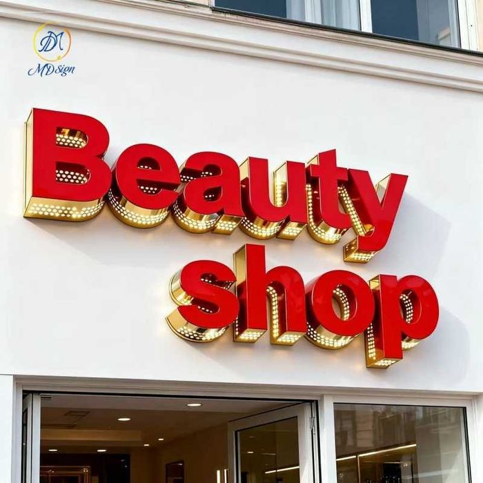 Объемные буквы Наружная реклама ташкент.Парикмахерская.Сартарошхона