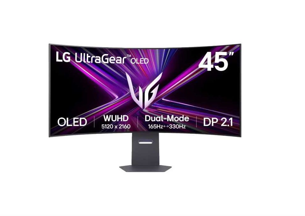 Monitor Gaming LG OLED UltraGear™, 45'', 5K2K (5120x2160), Dual-Mode WUHD 165Hz/ WFHD 330Hz