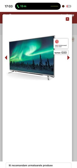 LCD Sharp 139 cm, in stare foarte buna.