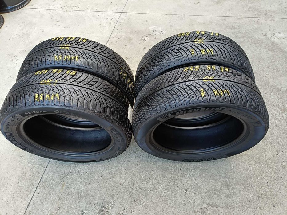 Set 4 de anvelope iarna 225 55 18 michelin pilot alpin 5 profil de 7,5 si 7 mm