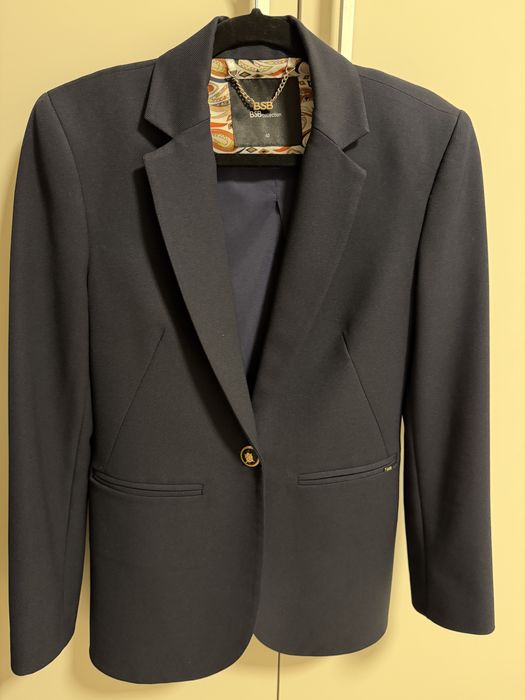 Класическо сако блейзър BSB - тъмно синьо