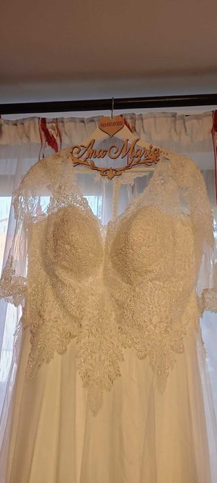 Rochie de mireasa + voal - ocazie