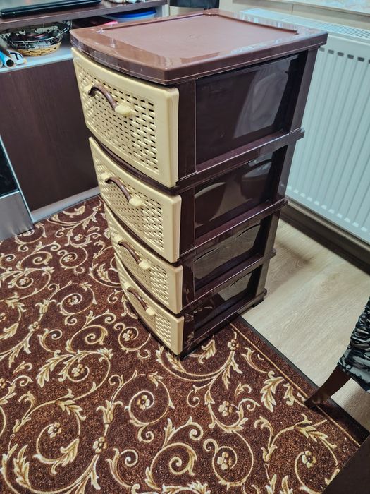 Raft colt ,dulap cu sertare