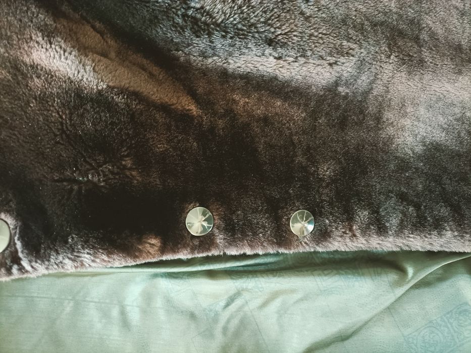 Haină maro de blană, damă XXL