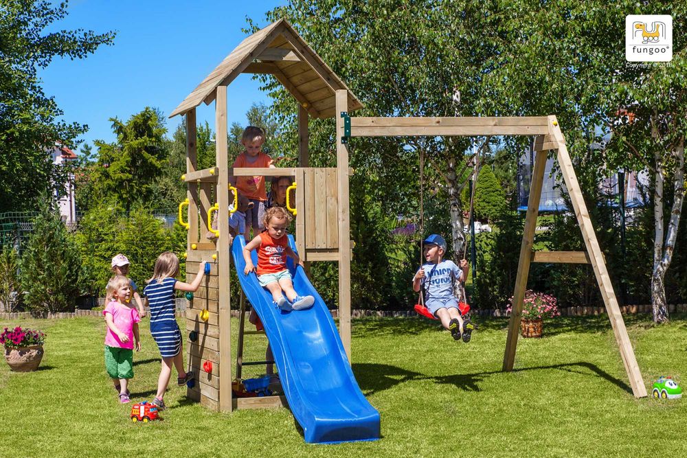 Fungoo 03020 CAROL 2 детска площадка с пързалка и люлка