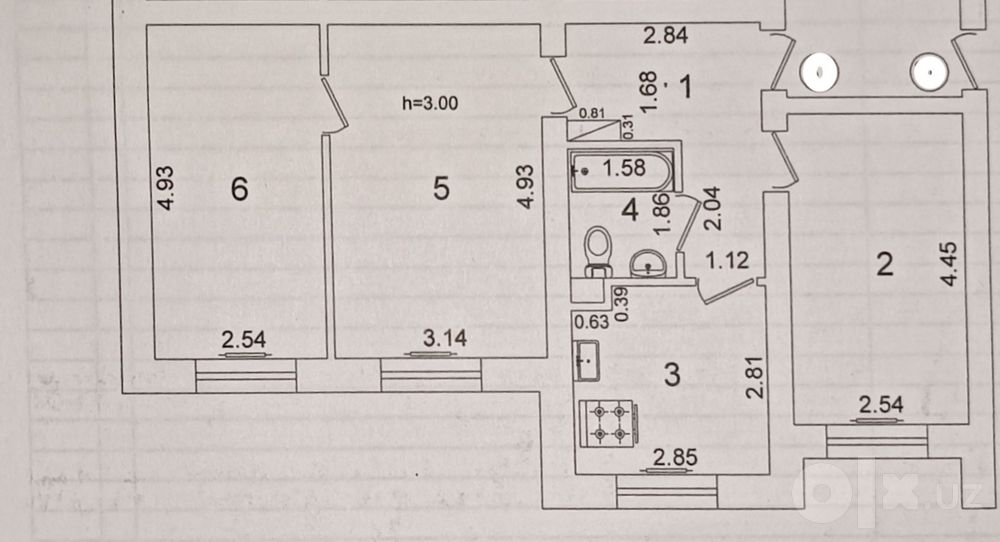 Продажа 3ком Квартиры Сергели-6