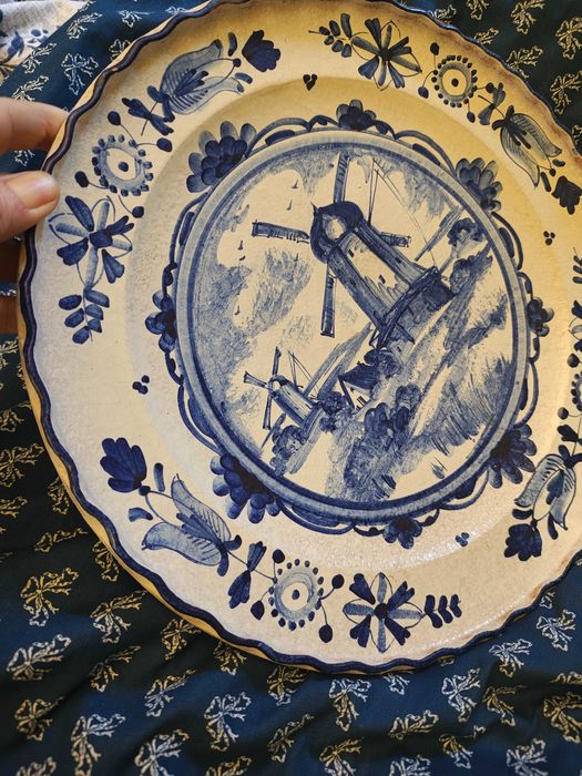Delftа антикварна чиния за стена
