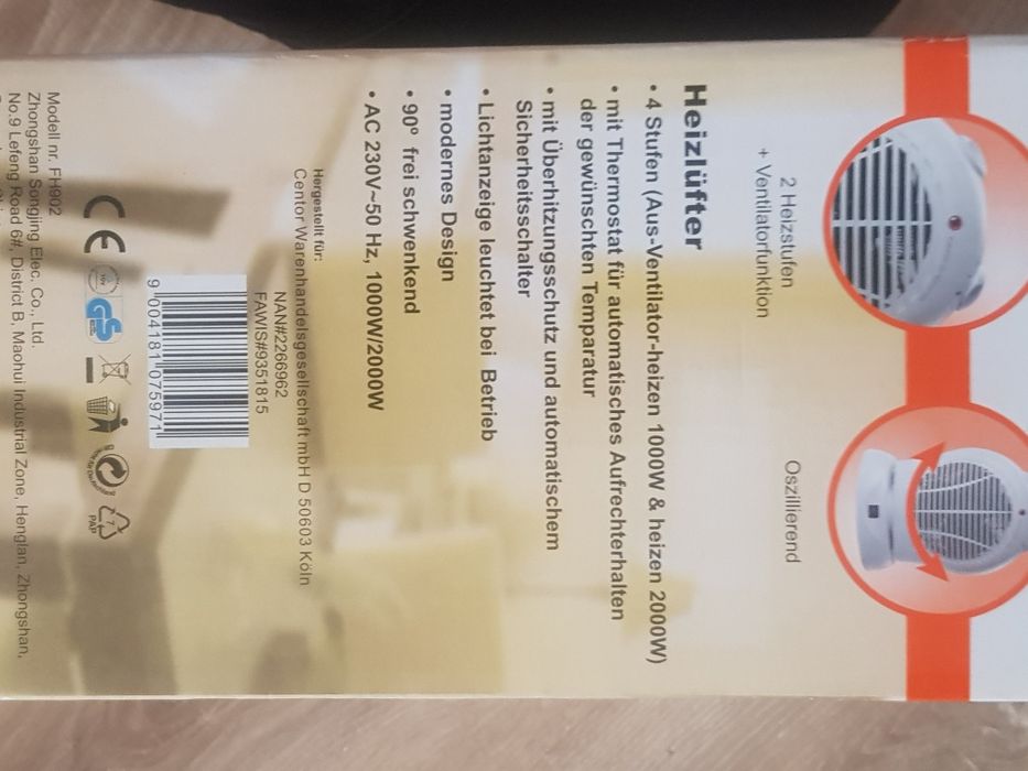 Aeroterma rotativă Heizlufter