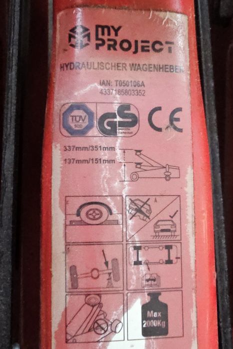 Cric hidraulic auto crocodil 2000kg