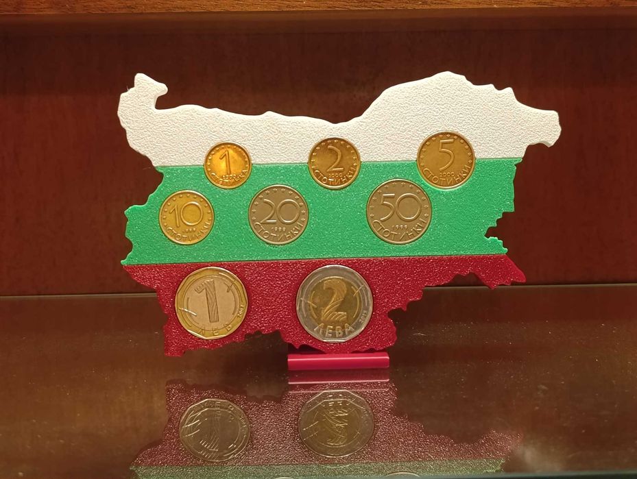 Поставка/Класьор карта на България за български монети