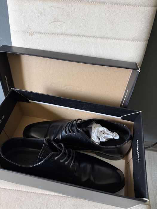 Pantofi Denis (Anna Cori) barbat piele naturala lacuita negru - 39