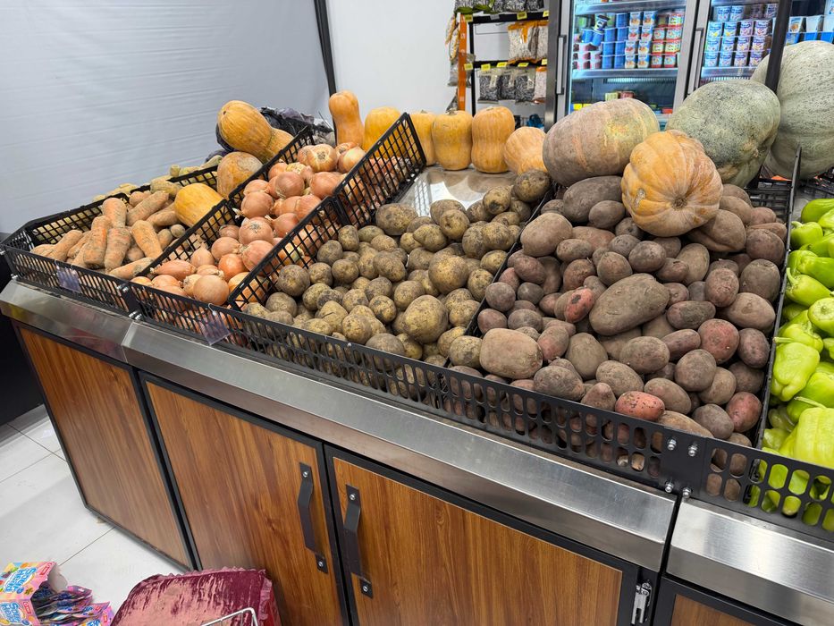 Meva-sabzavotlar uchun stellajlar | Стеллажи для фруктов и овощей