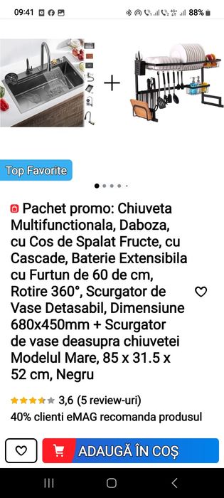 Vând chiuveta multifuncționala