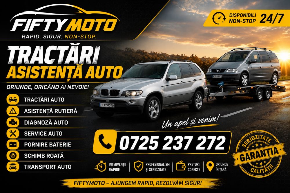 Tractari auto Timisoara/Diagnoza/Starter baterii descarcate