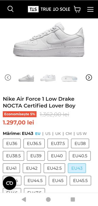 Nike Air Force 1 Low Drake Nocta Certified Lover Boy