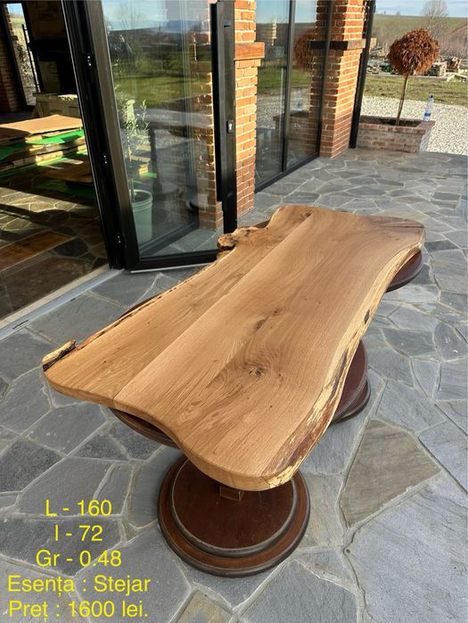 Blat masa / Masa lemn masiv (Cires, Stejar, Nuc), Blaturi