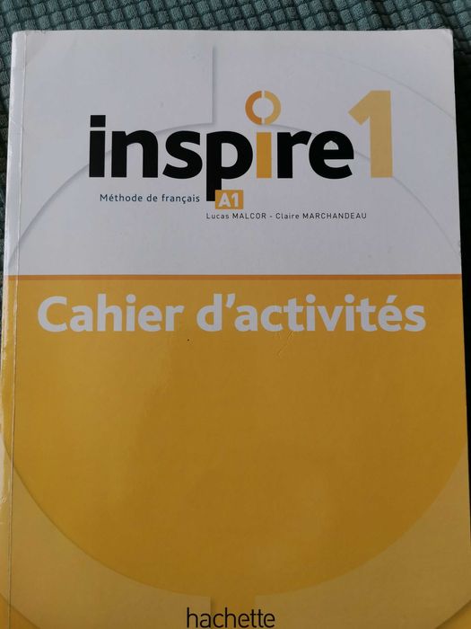 Учебник по френски и тетрадка Inspire 1,2,3