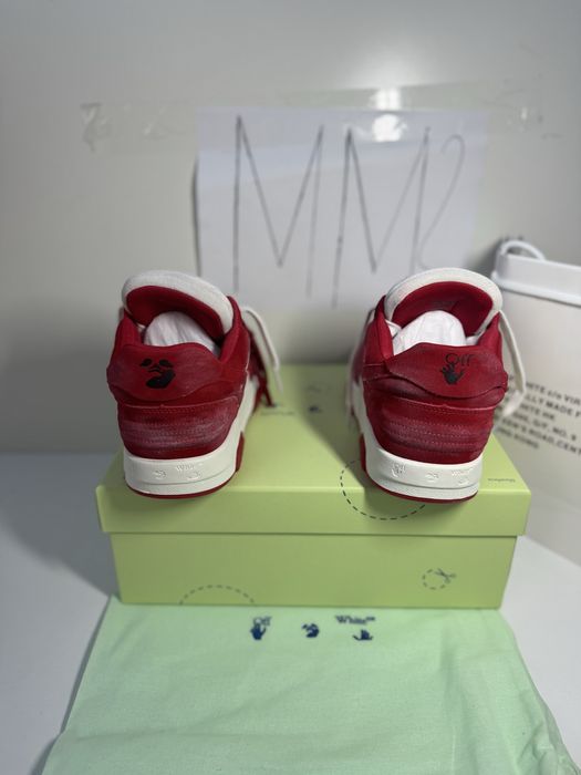 Adidasi Off-White Out Of Office Lace-Up Sneakers retro sude leather