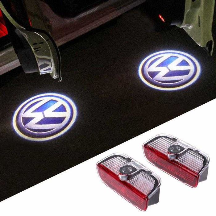 Lampi logo portiere VW Tiguan, Touareg, CC, Golf 5, 6, 7, Jetta