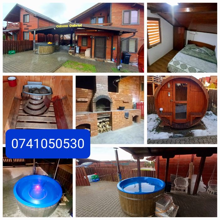 Cabana cu  ciubar hidromasaj/ sauna/Figa