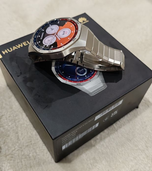 Huawei watch gt 5 pro curea titanium  garanție emag