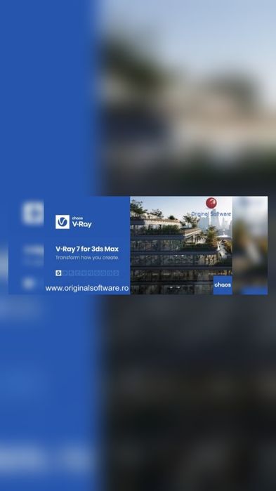 V-Ray 7 (Chaos) 3Ds Max 2025 Licență Permanentă/Lifetime!