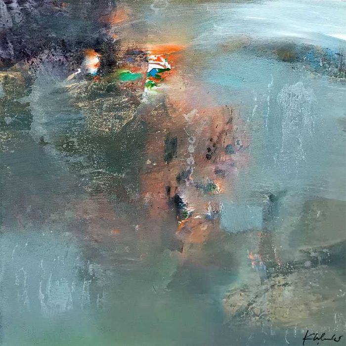 Ecouri ale unor spatii eterne pictura de colectie Ovidiu Kloska