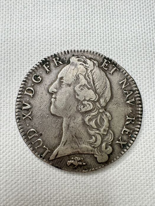 Monedă argint Franța 1763 – Écu Ludovic XV