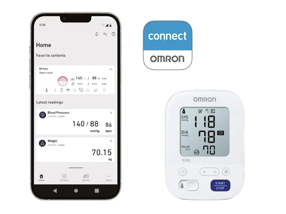 Апарат за измерване на кръвно налягане OMRON X 3 Comfort (Япония).