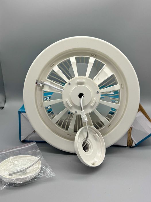 LED вентилаторна лампа 30W с дистанционно, E27 цокъл и функция ароматерапия, два вида