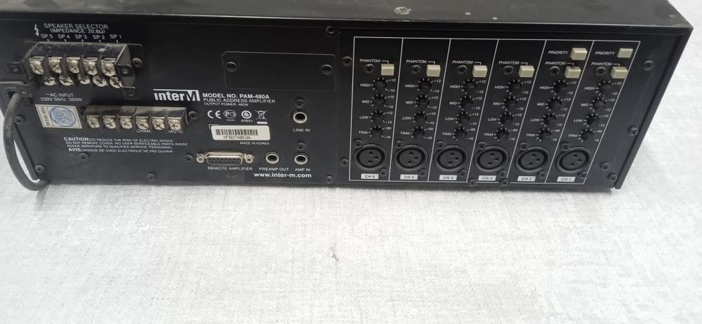 Усилитель inter M 480