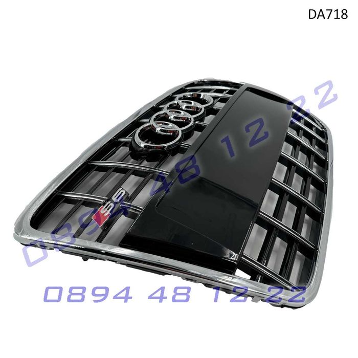 Предна S6 Sline решетка Audi A6 C6 05-12 сива хром броня грил ауди а6