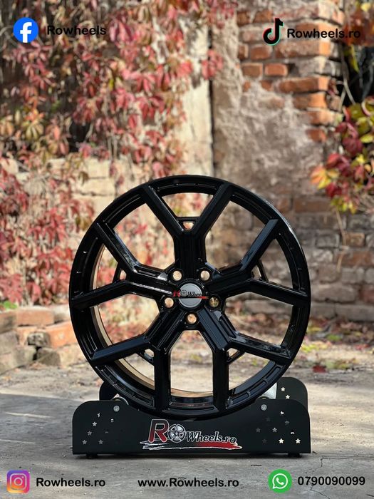 Jante Range 22 R22 Full BLACK Si Polish Model Sport cu anvelope vara / iarna 275-40-22 Land rover Vogue Land Rover sport cu anvelope vara / iarna 275-40-22