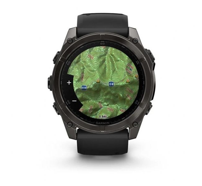 НОВ!!! Garmin Fenix 8 Sapphire AMOLED 51mm, Gray DLC / Black – Premium Multisport GPS Watch