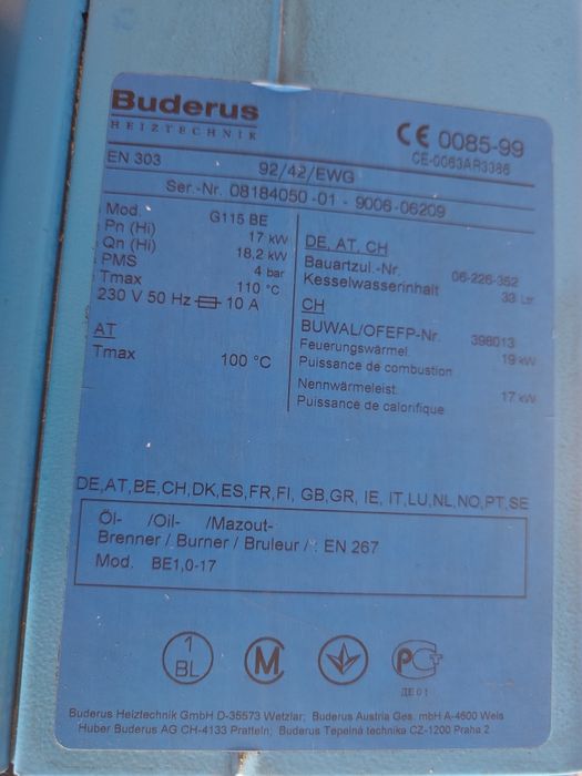 Centrala buderus Motorina / CLU