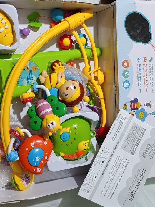 Детский мобиль проектор в кроватка проэктор музыкальный ночник