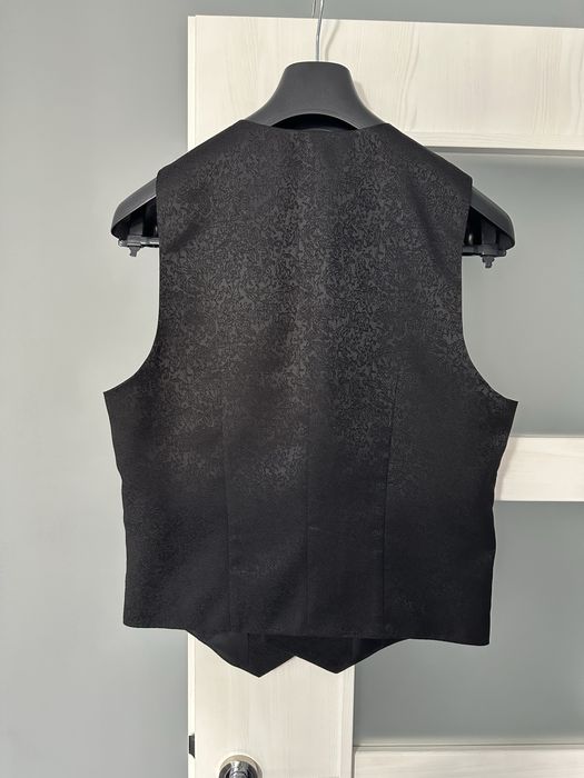 Sacou, vestă, papion și butoni mire