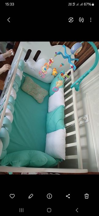 Кроватка бортики Сатылады