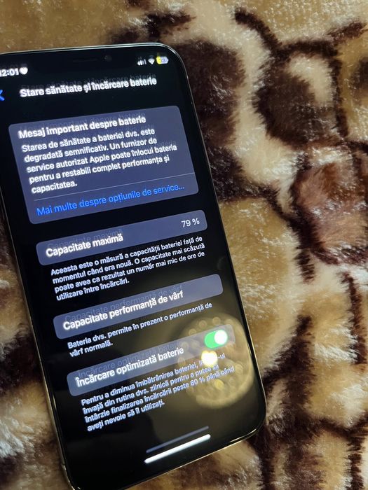 Vând Iphone X, 256 gb, Alb