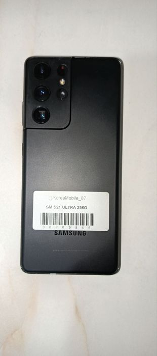 Samsung S 21 ultra 12 ga 256 qora Korea   A class