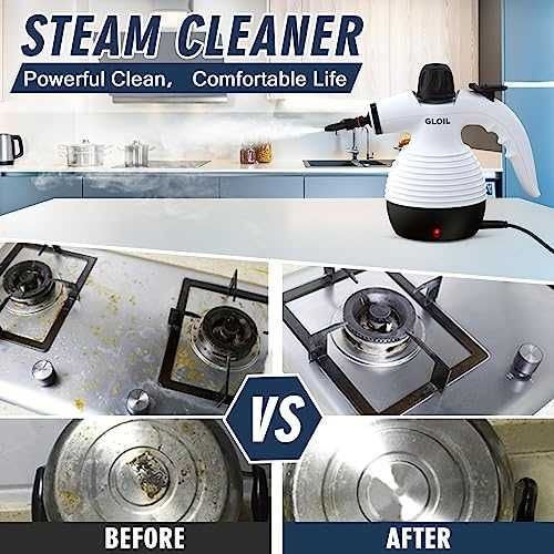 Ръчен парочистач с 10 аксесоара за мебели кухни автомобили почистване