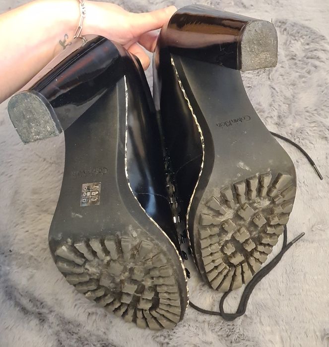 Botine Negre Calvin Klein, 38