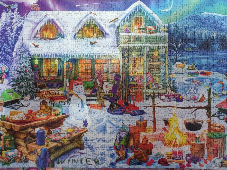 Наредени пъзели (залепени).