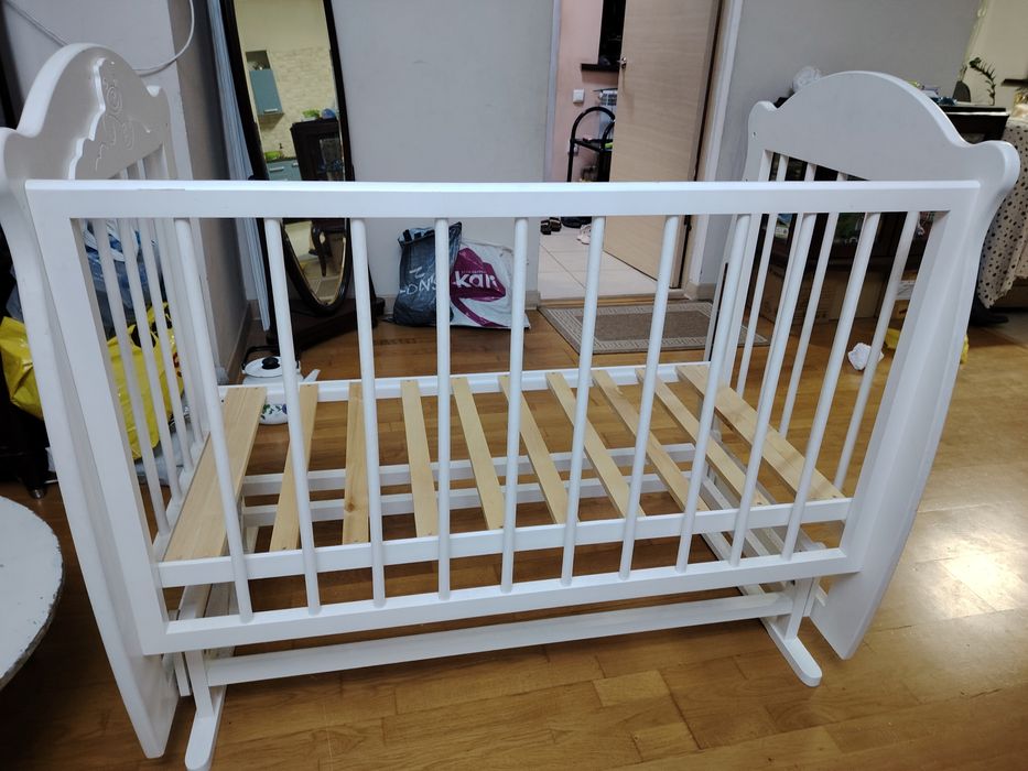 Манеж белый с Кокосовым матрацем