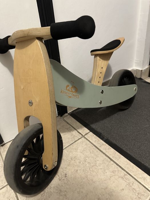 Tricicleta 2 in 1 Kinderfeets Tiny Tot Plus Silver Sage