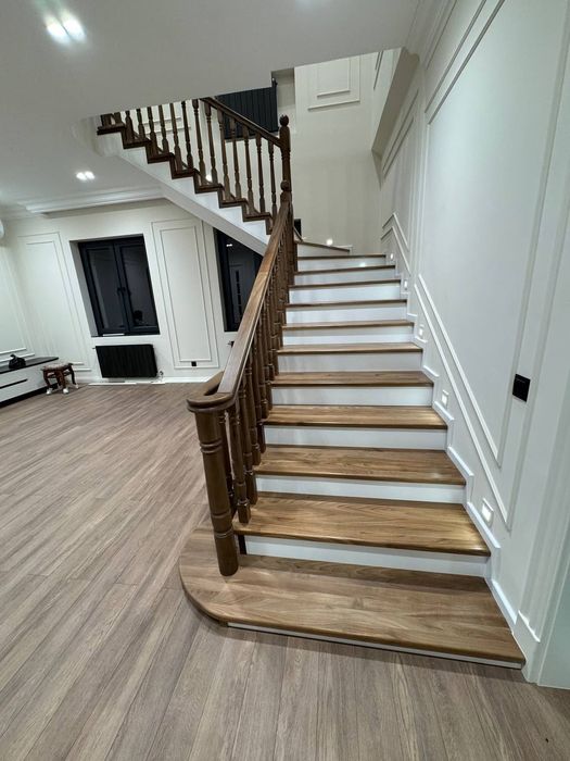 Обшивка лестниц  mustahkam obshivka zina yogʻoch ёғоч зина апшивка