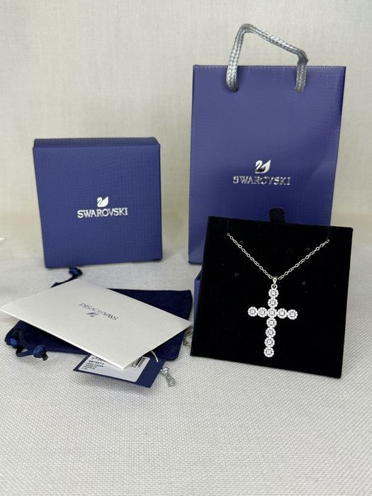 Colier Swarovski Angelic cross cruce